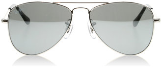 Ray-Ban Junior 9506 Sunglasses Shiny Silver 212/6G Youth