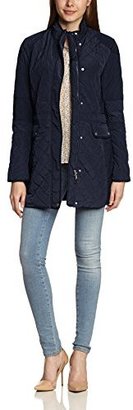 Tommy Hilfiger Women's Nylan Quilted Crombie Quilted Long Sleeve Coat
