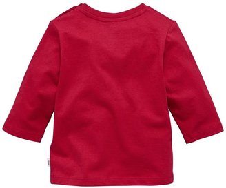 HUGO BOSS Red Long Sleeve Logo T-shirt