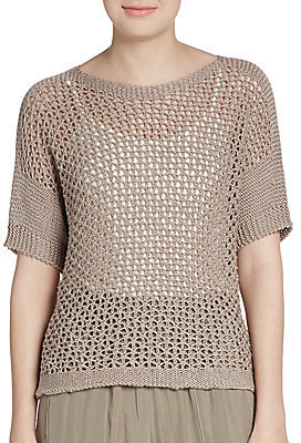 Peserico Open Weave Knit Pullover