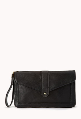 Forever 21 Cocktail Hour Faux Leather Clutch