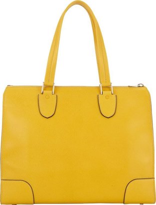 Valextra Babila Shoulder Bag-Yellow