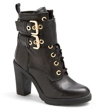 GUESS 'Finlay' Belted Leather Bootie