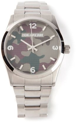 Zadig & Voltaire camouflage face watch