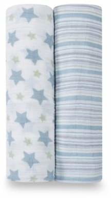 Aden Anais aden + anais® Classic 2-Pack Muslin Swaddles in Prince Charming