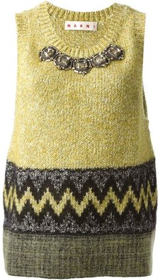 Marni embellished knit sweater