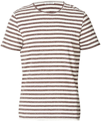 Oliver Spencer Cotton-Linen Striped Ruskin T-Shirt