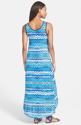 Kensie 'Drippy Stripes' High/Low Maxi Dress