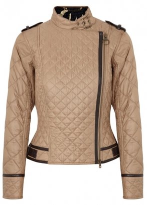 Temperley London Barbour Gold Label By Petunia tan quilted jacket