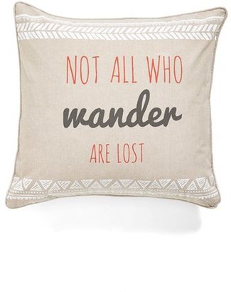 Levtex 'Not All Who Wander Are Lost' Decorative Pillow