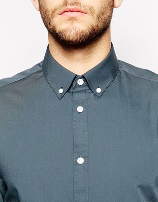 ASOS Smart Shirt In Long Sleeve With Button Down Collar