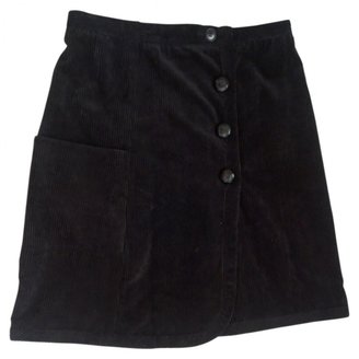 Sonia Rykiel SONIA BY Black Cotton Skirt
