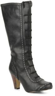 Timeless Women's Gamma Rounded Toe Boots In Black - Size 4