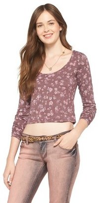 Mossimo Long Sleeve Knit Crop Top