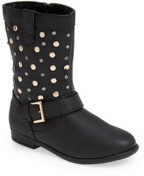 Kenneth Cole Reaction 'Easy Treat' Studded Mid Calf Boot (Walker & Toddler)