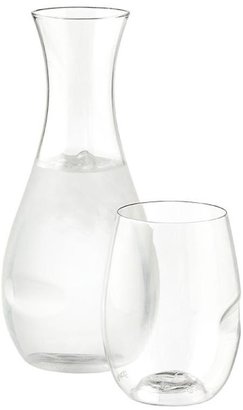 Container Store Glass & Decanter Set Clear