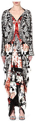 Roberto Cavalli Floral-print silk dress
