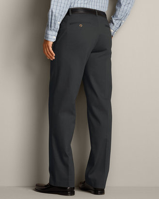 Eddie Bauer Men's Performance Dress Flat-Front Khaki Pants - Relaxed Fit