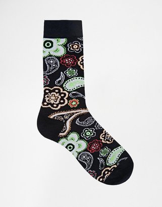 ASOS Socks With Bright Paisley