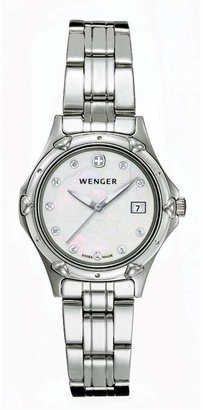 Wenger Women's 70239 Standard Issue MOP Dial Steel Bracelet Watch