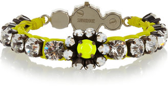 Shourouk Baraka Flower silver-plated Swarovski crystal bracelet