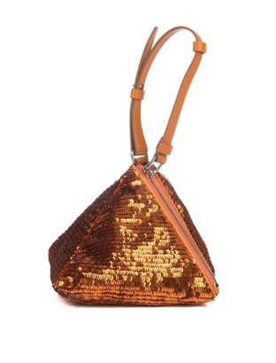 Givenchy Pyramid sequin and leather clutch