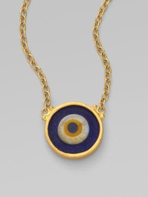 Gurhan 24K Yellow Gold Evil Eye Pendant Necklace