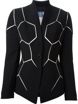 Thierry Mugler Vintage hexagon-cut jacket
