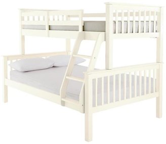 Ladybird New Novara Solid Pine Trio Bunk Bed with Optional Mattresses