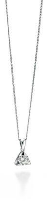 Fiorelli Silver Small triangle pendant with cz