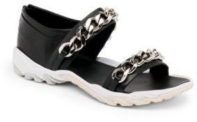 Givenchy Ground Chain Leather Sandals