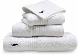 Ralph Lauren Home Player white bath towel