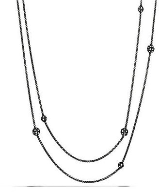 David Yurman Midnight Melange Chain Necklace with Diamonds