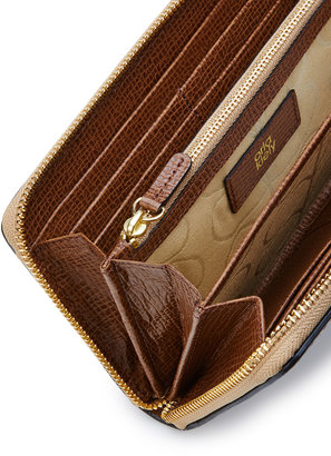 Orla Kiely Textured Leather Big Zip Wallet