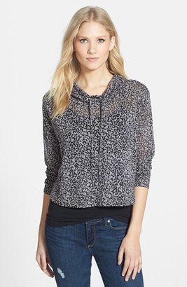 Vince Camuto Leopard Print Relaxed Pullover