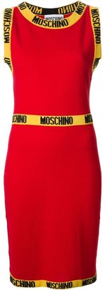 Moschino logo intarsia fitted dress