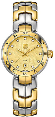 Tag Heuer Link lady quartz gold watch