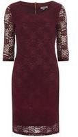 Dorothy Perkins Womens Alice & You Maroon Midi Lace Layer Dress- Red