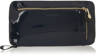 See by Chloe Fannie patent-leather and twill fold-away shoulder bag