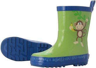 Stephen Joseph Monkey Rain Boots, 12, Green, 1-Pack