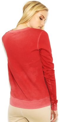 Cotton Citizen Side Zip Sweatshirt in Roman Red