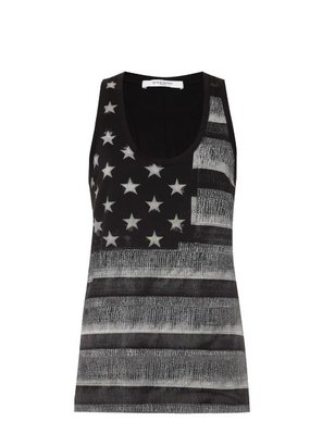 Givenchy American flag-print tank top