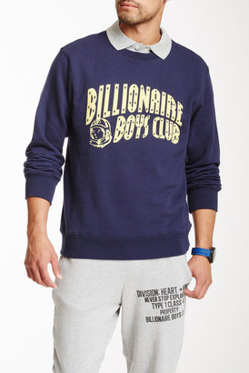 Billionaire Boys Club Long Sleeve Logo Arch Crew Neck Sweater