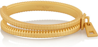 Eddie Borgo Zip matte gold-tone bracelet