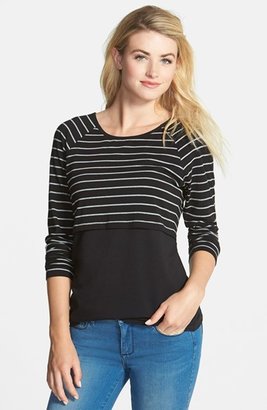 Vince Camuto 'Venice Stripe' Layered Look Top