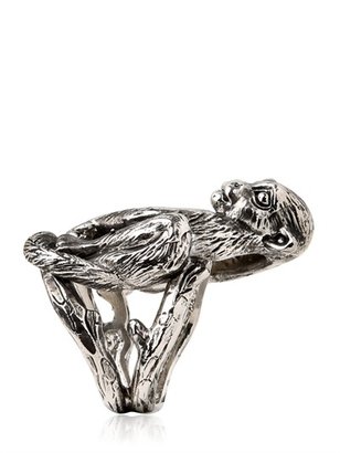 Roberto Cavalli Swarovski & Silver Plated Ring