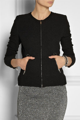 IRO Amiya mesh-paneled bouclé-tweed jacket