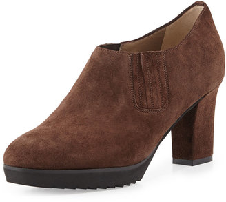 Anyi Lu Natalie Suede Ankle Bootie, Brown