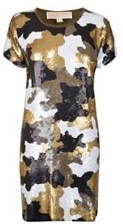 MICHAEL Michael Kors Camouflage Sequin Dress