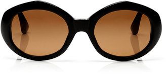 Linda Farrow + Dries Van Noten Oval Acetate Sunglasses